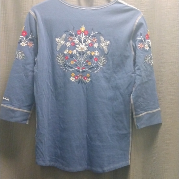 Alp N Rock Blue Embellished Relaxed Blouse - Picture 2 of 5